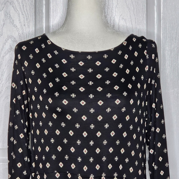 J. Jill Elegant Black and White Patterned Dress - Picture 3 of 14